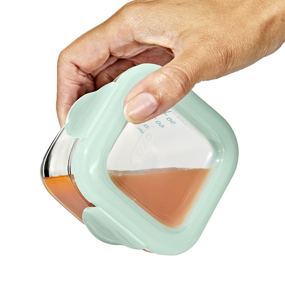 Glass Baby Blocks Food Storage Containers (4 oz) - Opal L4