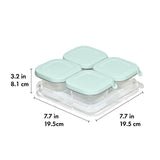 Silicone Baby Blocks Food Storage Containers (4 oz) - Opal B4