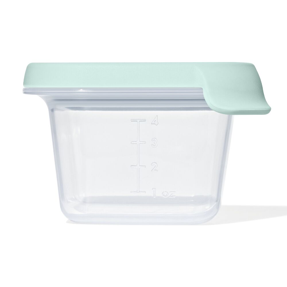 Silicone Baby Blocks Food Storage Containers (4 oz) - Opal B4